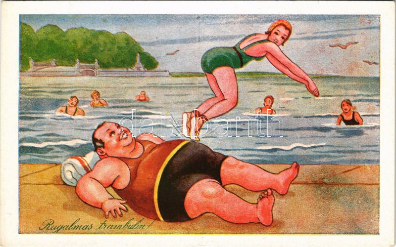 Balaton, Rugalmas trambulin! Humoros karikatúra
