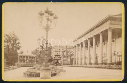 cca 1870-1890 Baden-Baden, keményhátú fotó, 16,5x10,5 cm