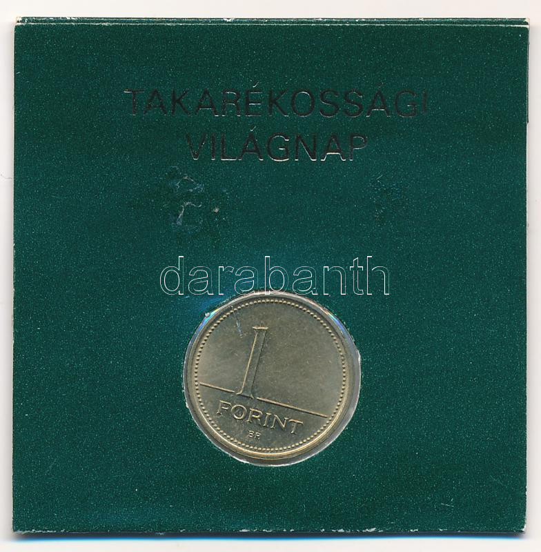 1992. 1Ft Cu-Ni-Zn 'OTP Bank / Takarékossági Világnap' papírtokban T:AU