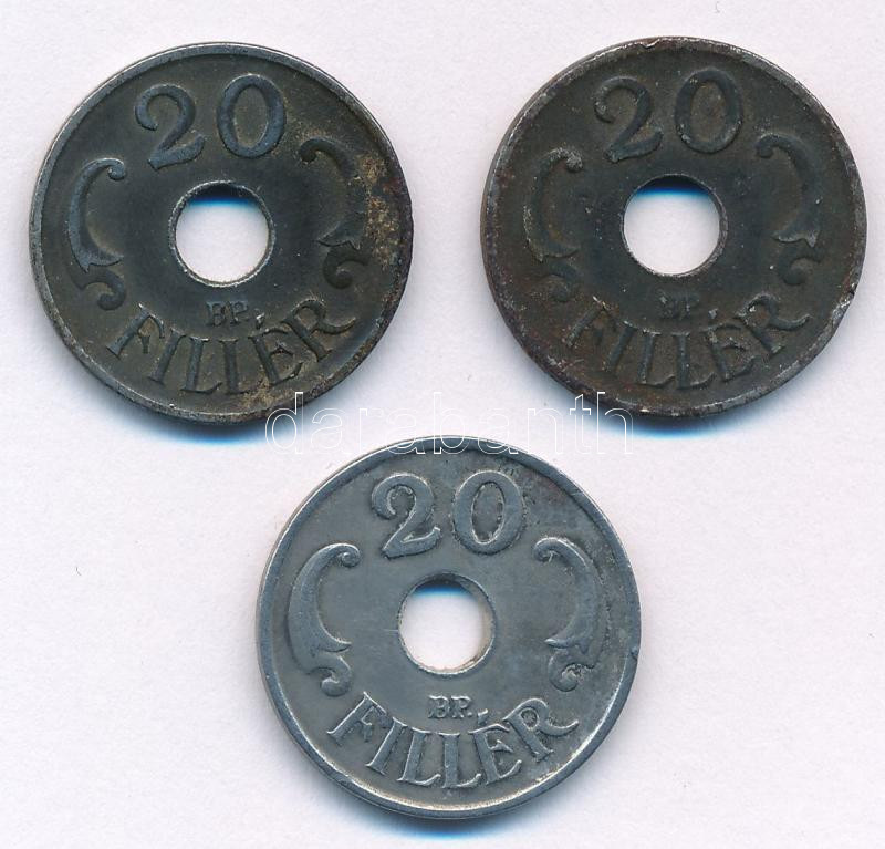 1941-1944. 20f Fe (3xklf) T:XF,VF oxidáció