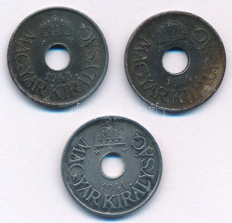 1941-1944. 20f Fe (3xklf) T:XF,VF oxidáció - Image 2