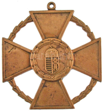 1991. 'Magyar Köztársasági Bronz Érdemkereszt polgári tagozat' patinázott bronz kitüntetés mellszalag nélkül T:VF Hungary 1991. 'Bronze Cross of Merit of the Hungarian Republic, Civil Grade' bronze decoration without ribbon C:VF NMK 747