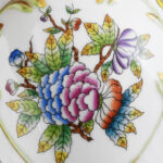 Herendi Viktória mintás váza, restaurált, jelzett, m: 15 cm - Image 2