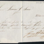 1845 gróf Erdődy György által aláírt elismervény