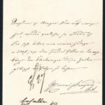 cca 1840 gróf Hunyady Imre által írt autográf levél németül