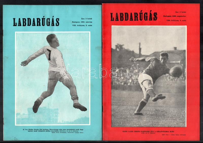 1958-1962 4 db Labdarúgás c újság - Image 2
