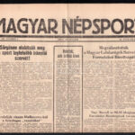 Magyar Népsport 1956. nov. 2. száma a forradalom alatti sport híreivel