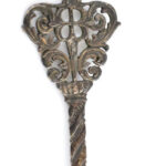 Ezüst(Ag) spanyol pénzérméből készült kanál, fém nyéllel, h: 11,5 cm - Image 2
