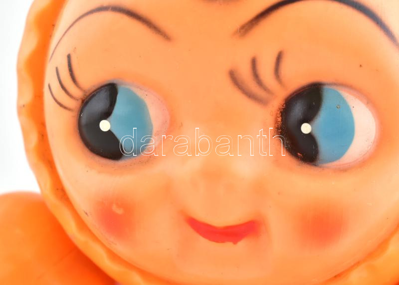 Csengős kelj-fel baba, kopásnyomokkal, m: 21 cm - Image 2