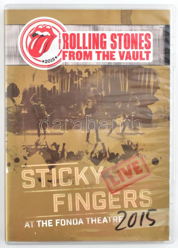 The Rolling Stones - Sticky Fingers Live At The Fonda Theatre 2015. DVD, DVD-Video, NTSC. Eagle Vision. Európa, 2015. enyhén karcos a szélein