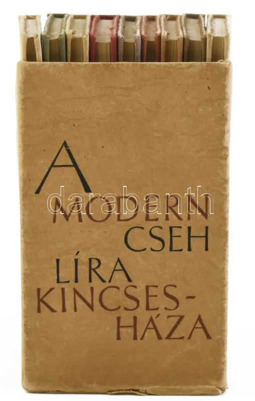 A modern cseh líra kincsesháza. Bp., 1959, Európa. 9 db könyv tékában. Egészvászon kötés, kopottas állapotban. - Image 2