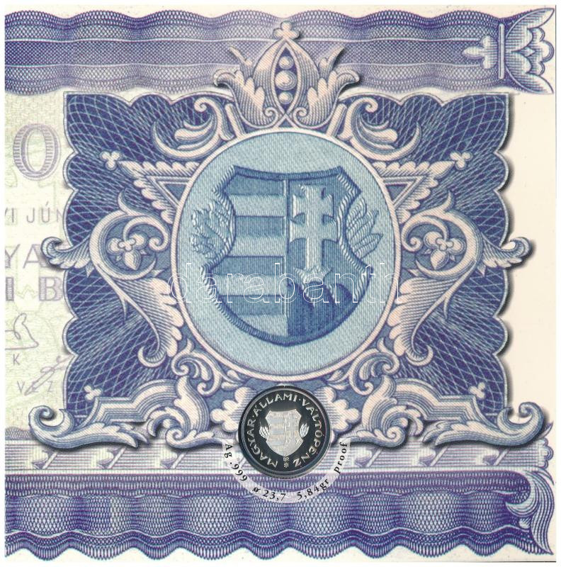 2006. 1Ft-100Ft (7xklf) forgalmi sor szettben + 1946. 1Ft Ag 'Hatvanéves a Forint' utánveret proof kivitelben T:BU patina Adamo FO38.1 - Image 3