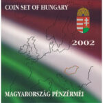 2002. 1Ft-100Ft (7xklf) + 100Ft 'Kossuth' forgalmi sor szettben T:BU belső tok ragasztása elengedett Adamo FO35