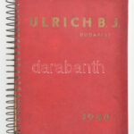 1940 Ulrich B. J. I. katalógus iparvállalatok számára, 346p