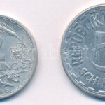 Ausztria 1946. 2Sch Al + 1957. 5Sch Al T:XF Austria 1946. 2 Schilling Al + 1957. 5 Schilling Al C:XF