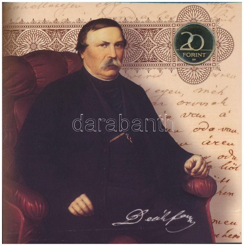 2003. 1Ft-100Ft (7xklf) forgalmi sor szettben + 20Ft 'Deák Ferenc' forgalmi emlékérme, belső tok ragasztása kissé elengedett T:PP kis patina Adamo FO36.1 - Image 2