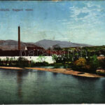 1917 Liptószentmiklós, Liptovsky Mikulás; Vágparti részlet / Váh riverside (Rb)