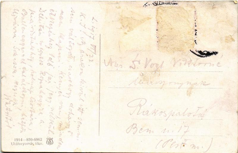 1917 Liptószentmiklós, Liptovsky Mikulás; Vágparti részlet / Váh riverside (Rb) - Image 2