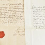 1806-1820 3 db budai vonatkozású egyházi és hivatalos okmány, viaszpecsétekkel - Image 2