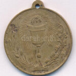 Ausztria / Bécs 1912. 'XXXIII. Nemzetközi Eucharisztikus Kongresszus' bronz medál (33mm) T:VF Austria / Wien 1912. '23th International Eucharistic Congress' bronze medallion (33mm) C:VF - Image 2