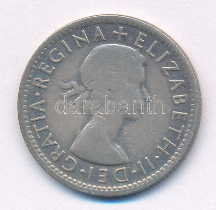 Ausztrália 1954. 1Sh Ag 'II. Erzsébet' T:VF Australia 1954. 1 Shilling Ag 'Elisabeth II' C:VF