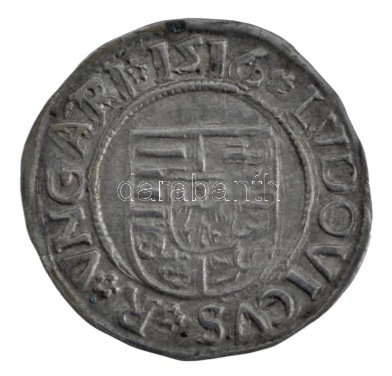 1516K-G Denár Ag 'II. Lajos' (0,59g) T:XF Hungary 1516K-G Denar Ag 'Louis II' (0,59g) C:XF Huszár: 841., Unger I.: 673.m