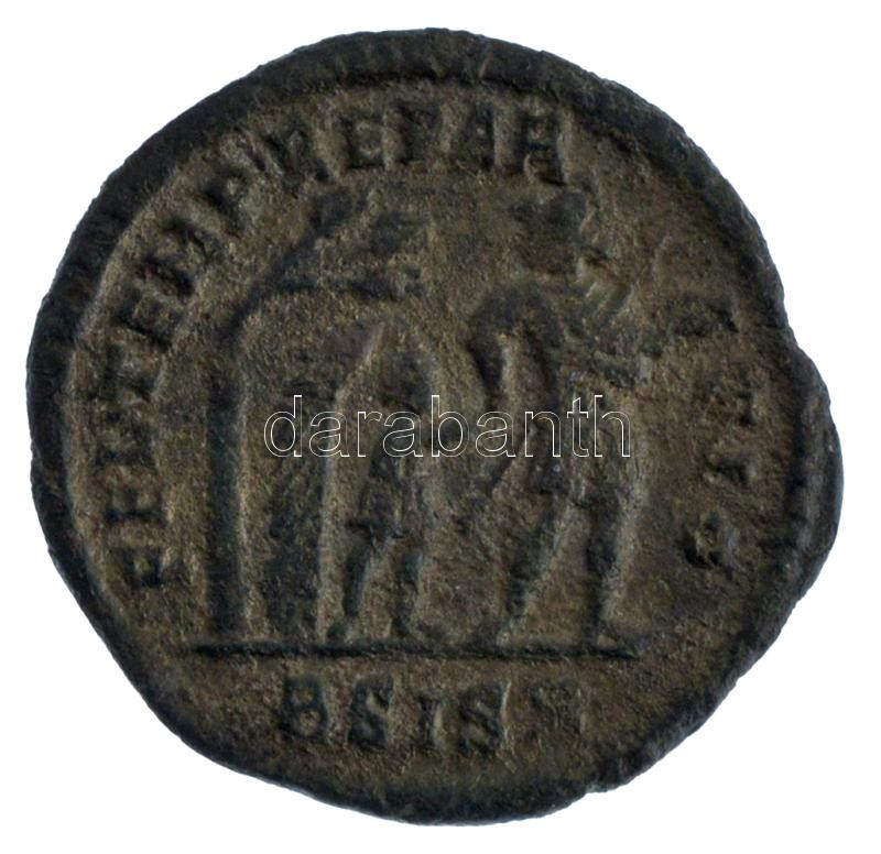 Római Birodalom / Siscia / Constans 348-350. AE2 Cu (3,94g) T:VF Roman Empire / Siscia / Constans 348-350. AE2 Cu 'CONSTA-NS PF AVG / FEL TEMP-REPAR-ATIO - BSIS symbol' (3,94g) C:VF - Image 2