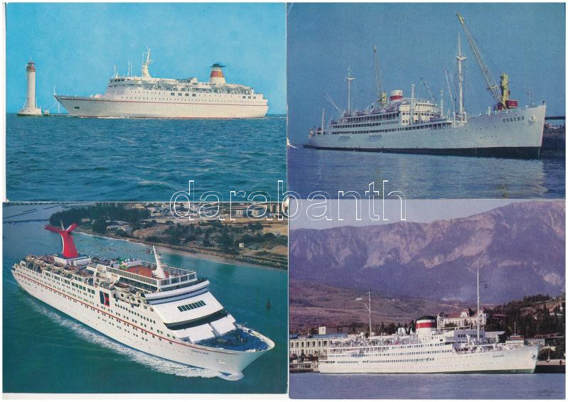 9 db modern orosz hajós képeslap / 9 modern Russian ship motive postcards