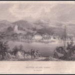 cca 1850 Kiskőszeg látképe, Battina an der Donau, acélmetszet, Hildburghausen, Kunstanstalt des Bibliographisches Instituts, jelzés nélkül, 10x14,5 cm - Image 2