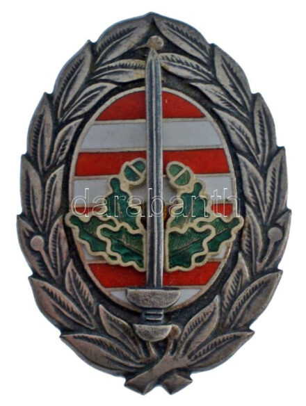 DN 'Zrínyi Miklós Katonai Akadémia - Hadműveleti Akadémiai jelvény' zománcozott fém jelvény (46x33mm) T:AU