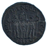 Római Birodalom / Siscia / Constans 346-348. AE3 Cu (1,60g) T:AU,XF Roman Empire / Siscia / Constans 346-348. AE3 Cu 'CONSTAN-S PF AVG / GLOR-IA EXERC-ITVS - delta-SIS dot-in-crescent' (1,60g) C:AU,XF - Image 2