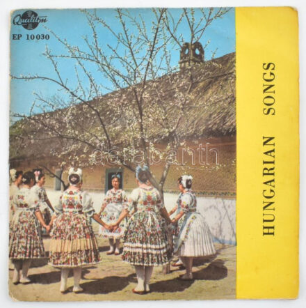 Lakatos Sándor És Zenekara - Hungarian Songs. Vinyl, 7', EP, Mono, Solid Centre. Qualiton. Magyarország, 1958. a lemez jó állapotban a cimke laminálása kissé feljött