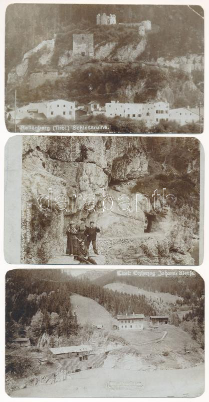 Tirol - 10 db RÉGI fotó képeslap / 10 pre-1945 photo postcards - Image 3