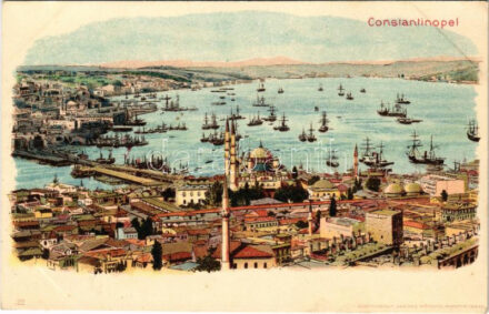 Constantinople, Istanbul; general view. Kunstanstalt Kosmos litho