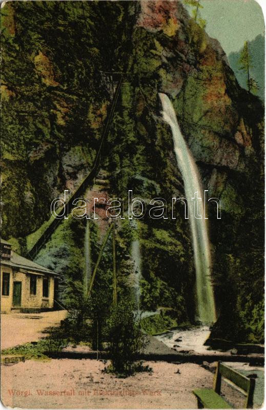 Wörgl (Tirol), Wasserfall mit Elektrizitäts-Werk / waterfall, electric power plant (EM)