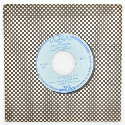 Kovács Ferenc / Dobos Attila, Mary Zsuzsa - Esküdj Bátran / Gondolj Rám. Vinyl, 7', 45 RPM, Single, Mono. Qualiton. Magyarország, 1970. jó állapotban