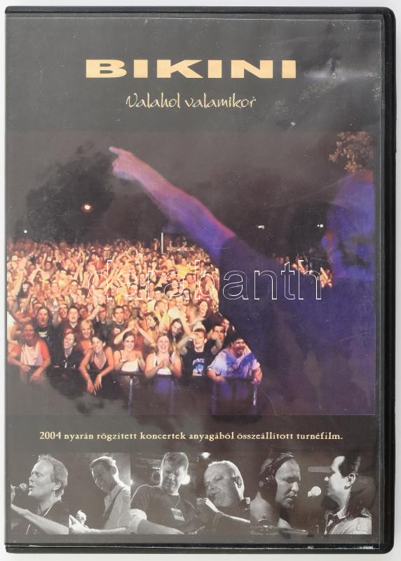 Bikini - Valahol valamikor - 2004 nyarán rögzített koncertek anyagából összeállított turnéfilm. DVD, Compilation. EMI. Magyarország, 2004. jó állapotban
