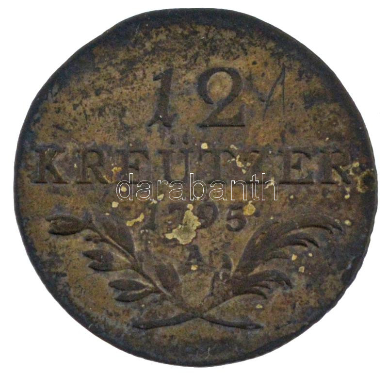 Ausztria 1795A 12kr Ag T:XF,VF patina, karc Austria 1795A 12 Kreutzer Ag C:XF,VF patina, scratch Krause KM#2137 - Image 2