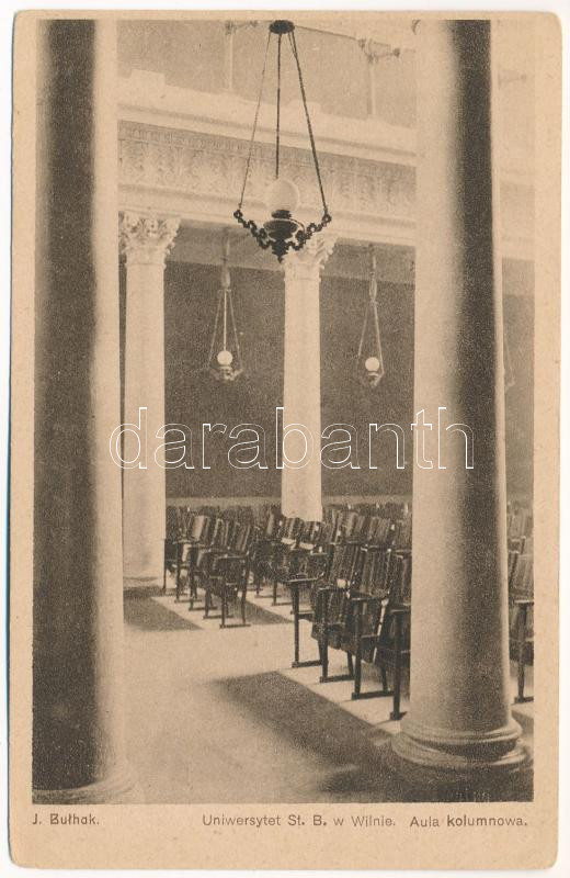 Vilnius, Wilno; Uniwersytet St. B. w. Wilnie, Aula kolumnowa / university interior (EK)