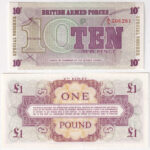 Nagy-Britannia / Katonai kiadás 1962. 1P '4. sorozat' + 1972. 10p '6. sorozat' T:UNC United Kingdom / British Armed Forces 1962. 1 Pound '4th series' + 1972. 10 Pence '6th series' C:UNC Krause P#M36, P#M45 - Image 2