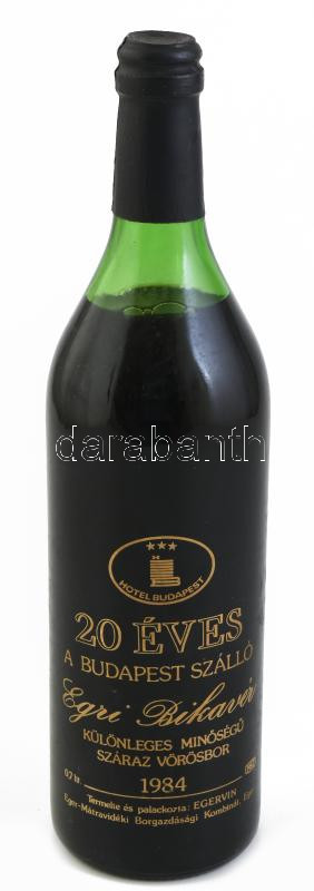 1984 20 éves a Budapest Szálló - Egri Bikavér, palackozta: Egervin, 0,7 l
