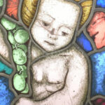 Johan Hugó (1891-1956): Puttó. Színes ólomüveg, jelzés nélkül. Sérült, repedésekkel. 49x41 cm. Proveniencia: Johan Hugó hagyatéka. - Image 2