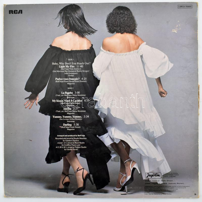Baccara Light My fire LP 1978 Yugoton - Image 2