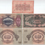 1930-1946. 5db-os pengő, adópengő, Vöröshadsereg Parancsnoksága pengő bankjegy tétel - Image 2