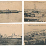 14 db régi orosz város képeslap vegyes minőségben / 14 pre-1945 Russian town-view postcards in mixed quality