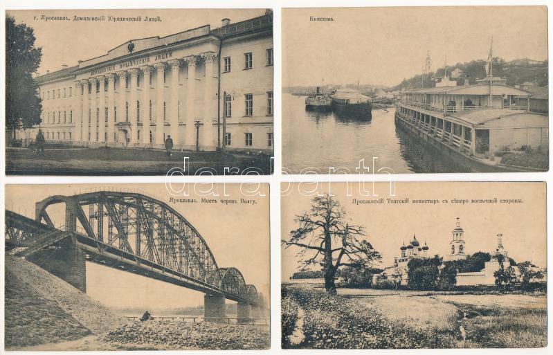 14 db régi orosz város képeslap vegyes minőségben / 14 pre-1945 Russian town-view postcards in mixed quality - Image 3