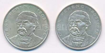 1994. 200Ft Ag 'Deák' (2x) T:AU,XF patina, kis karc Adamo F13.1