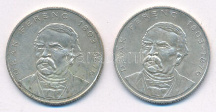 1994. 200Ft Ag 'Deák' (2x) T:AU,XF patina, karc Adamo F13.1