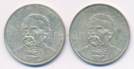 1994. 200Ft Ag 'Deák' (2x) T:AU,XF patina, kis karc Adamo F13.1