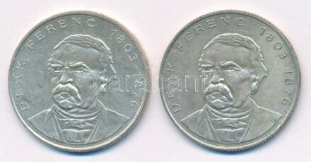 1994. 200Ft Ag 'Deák' (2x) T:AU,XF patina, karc Adamo F13.1